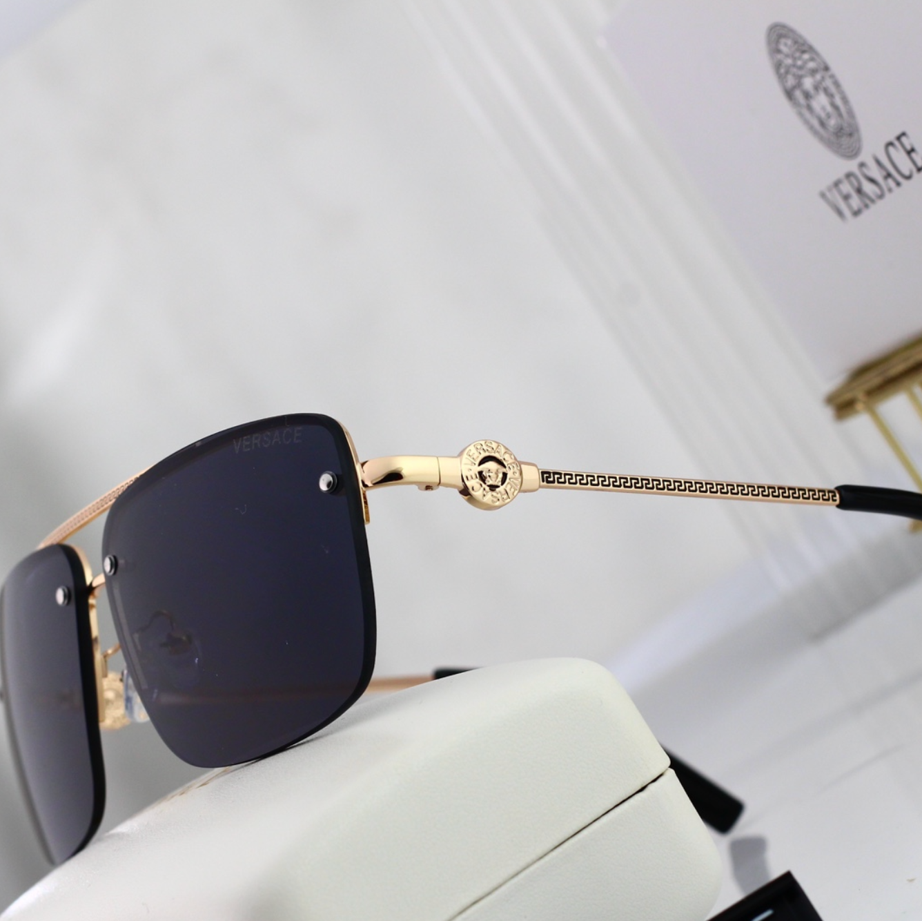 Luxury Thin Gold Fashion Sunglasses