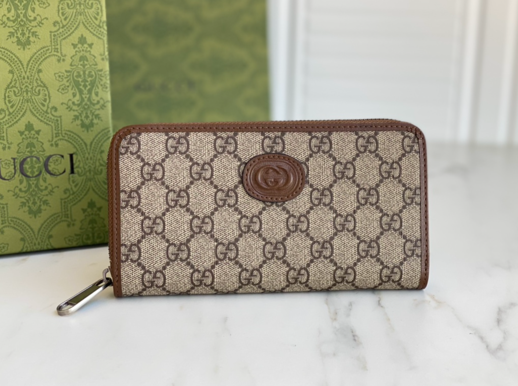 Luxury Cafe Pattern Fashion Wallet