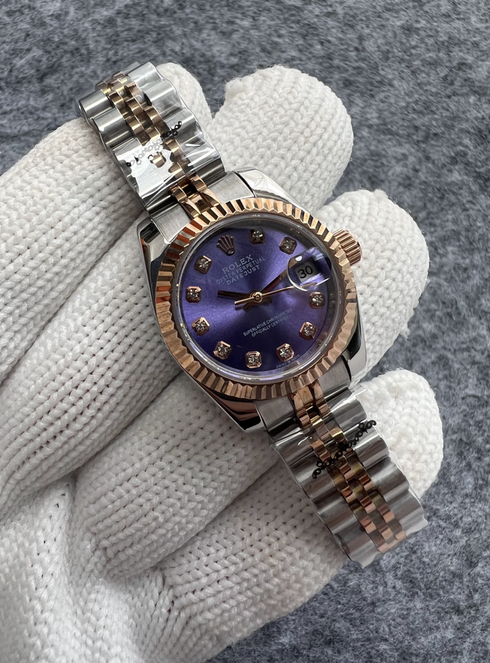 Luxury Metallic Purple Fashion Watch