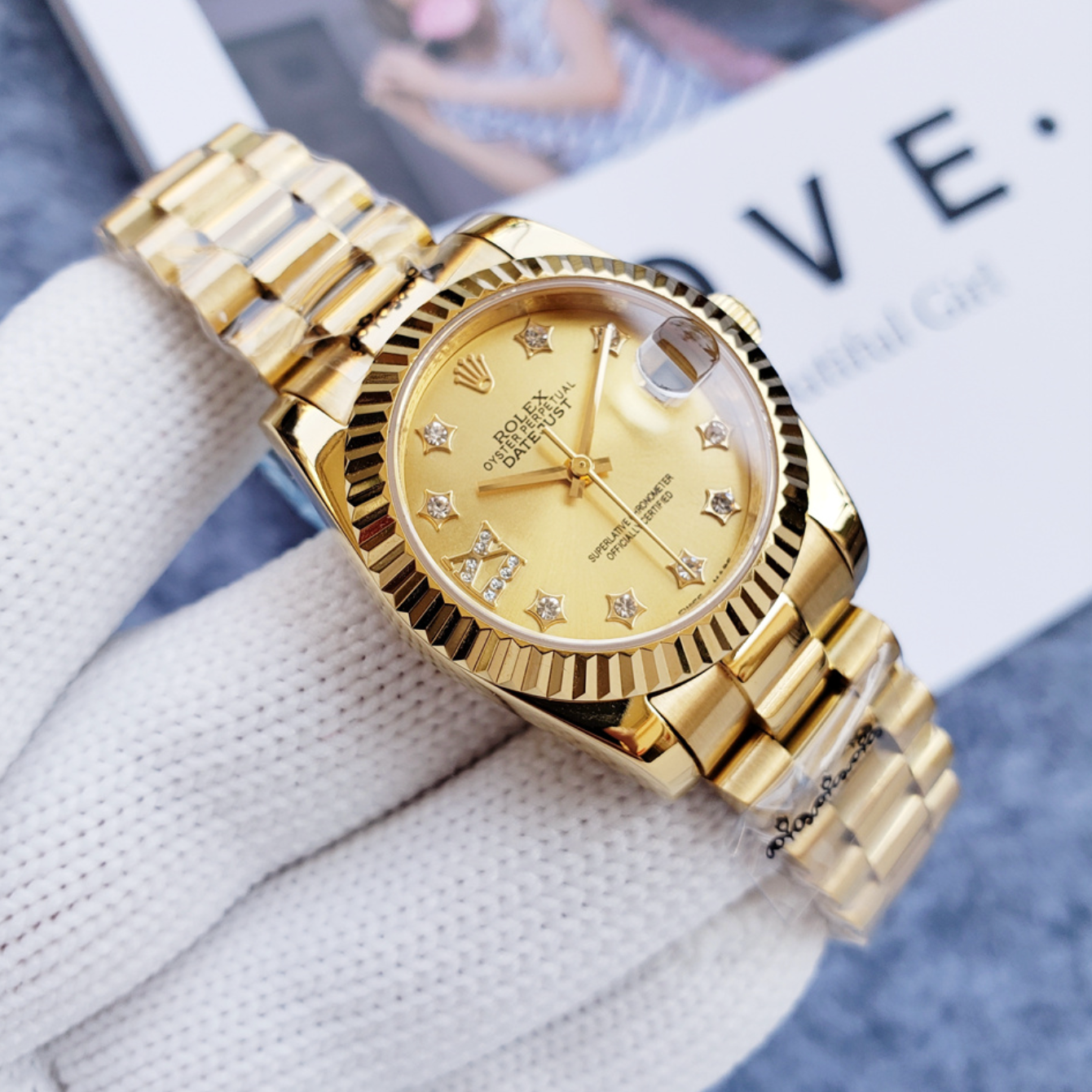 Luxury Oro Lleno Fashion Watch