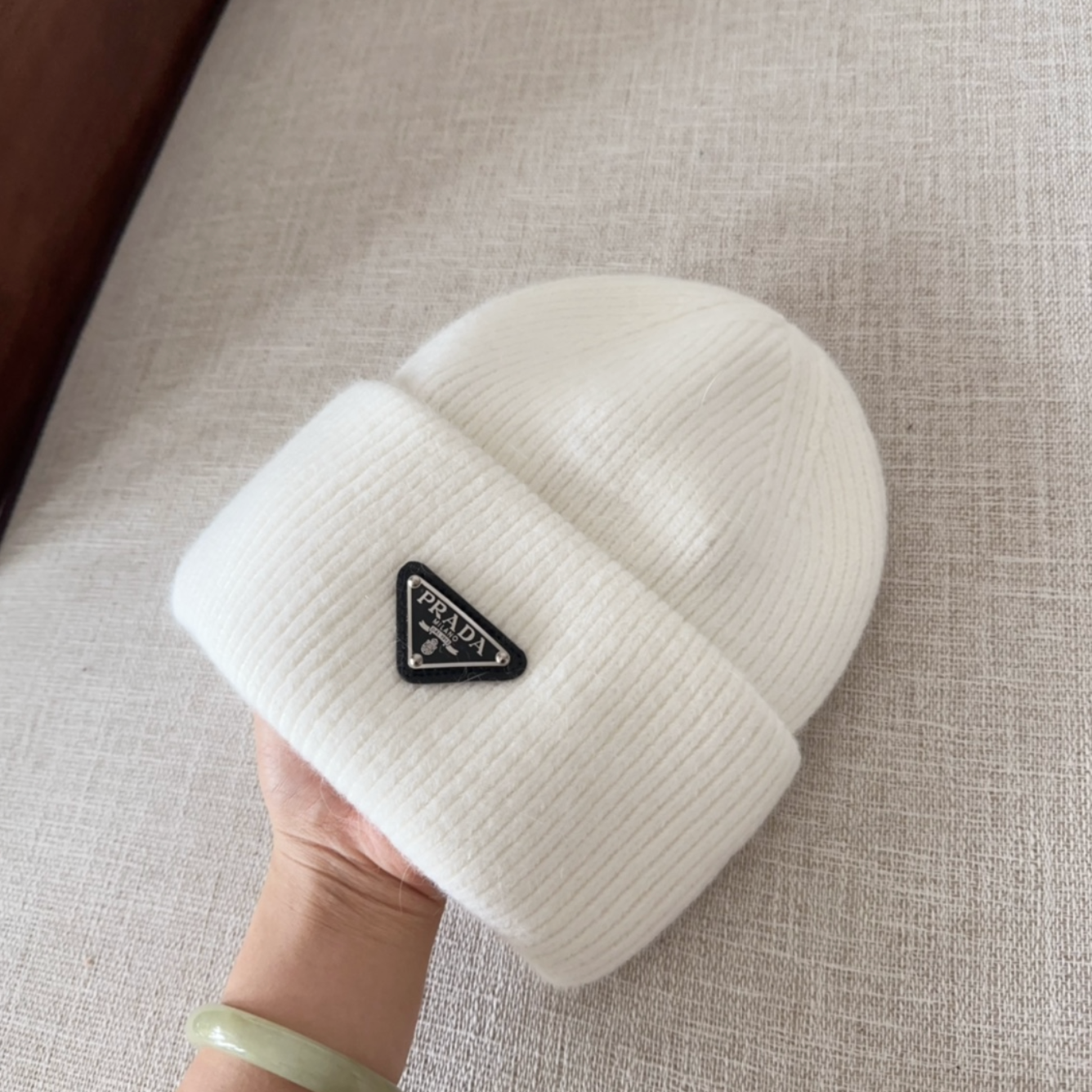 Classic Chrome Diamond Fashion Beanie