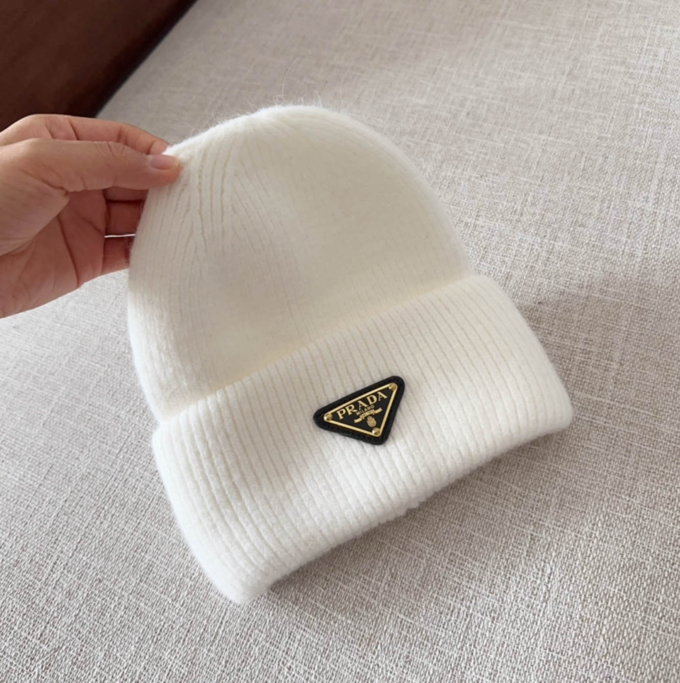 Classic White Diamond Fashion Beanie