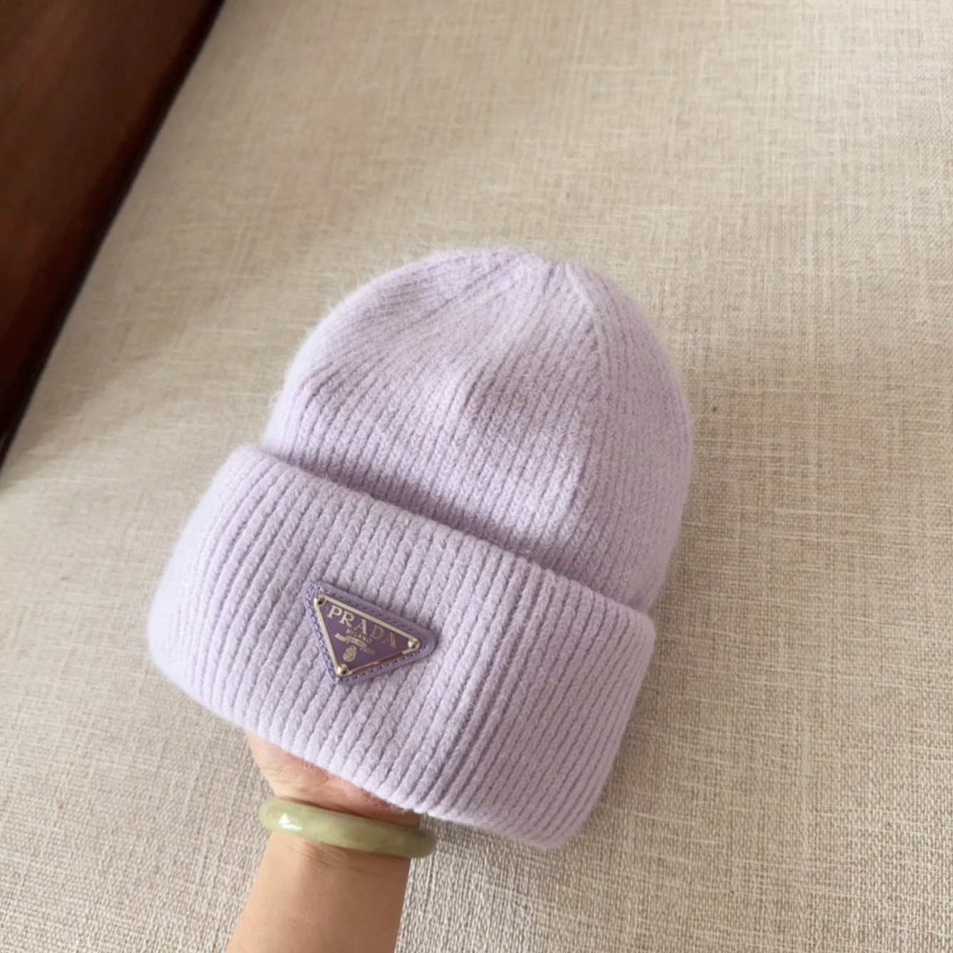 Classic Purple Diamond Fashion Beanie