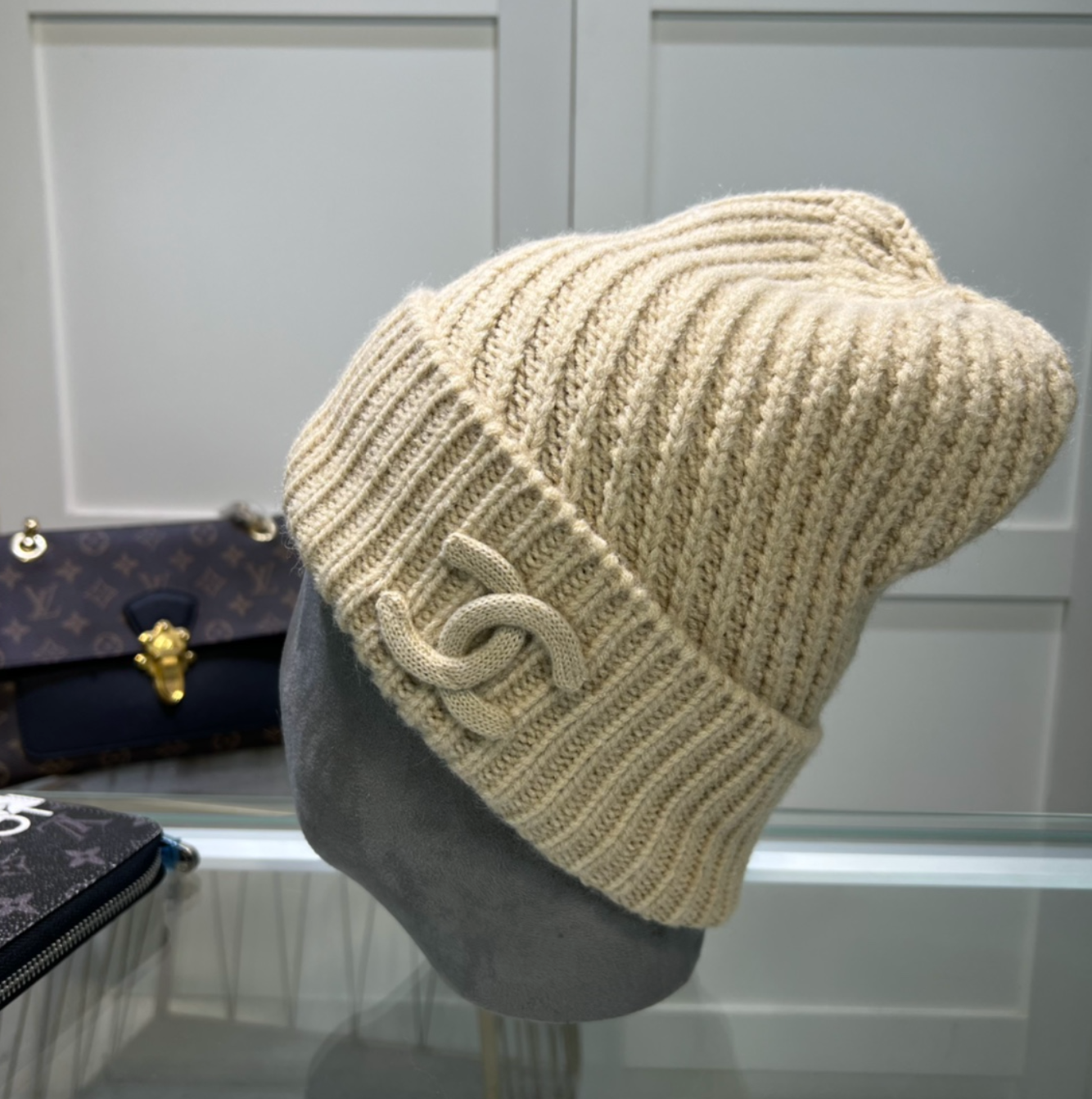 Luxury Vibe Tan Fashion Beanie