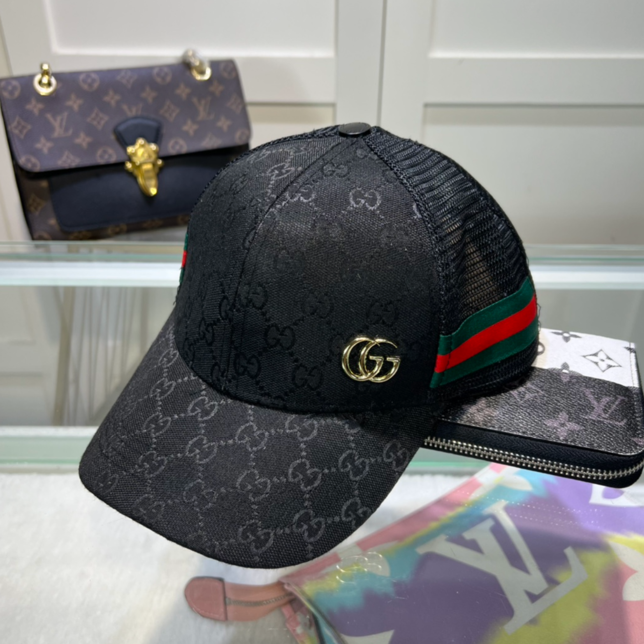 Unique Black Fashion G Design Hat