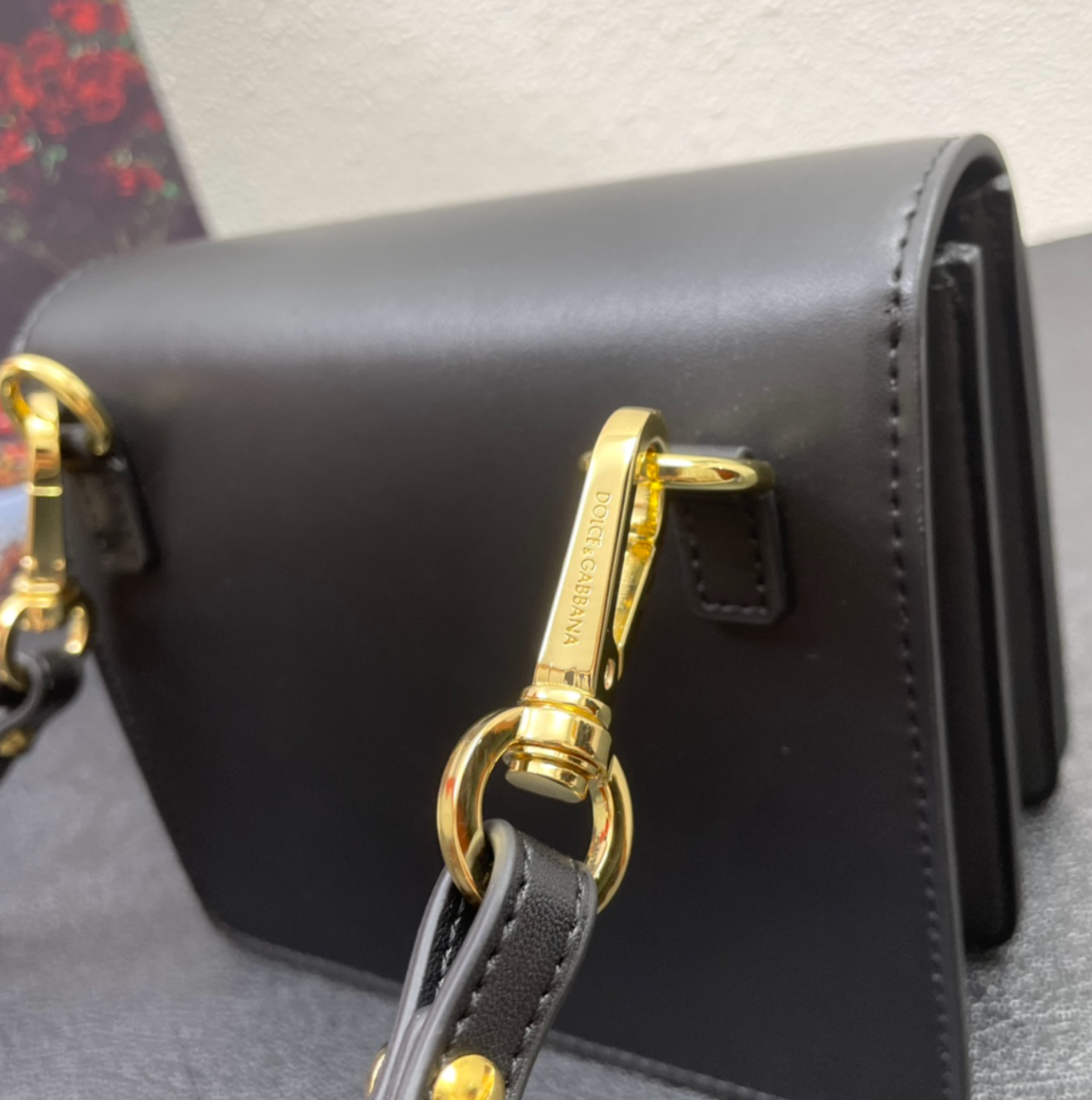 Unique Black DG Print Luxury Handbag