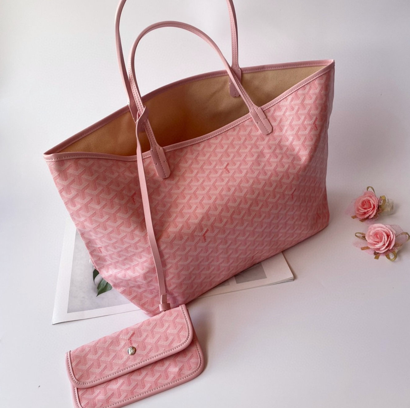 Luxury Pink 3D Charm Print Fashion Handbag