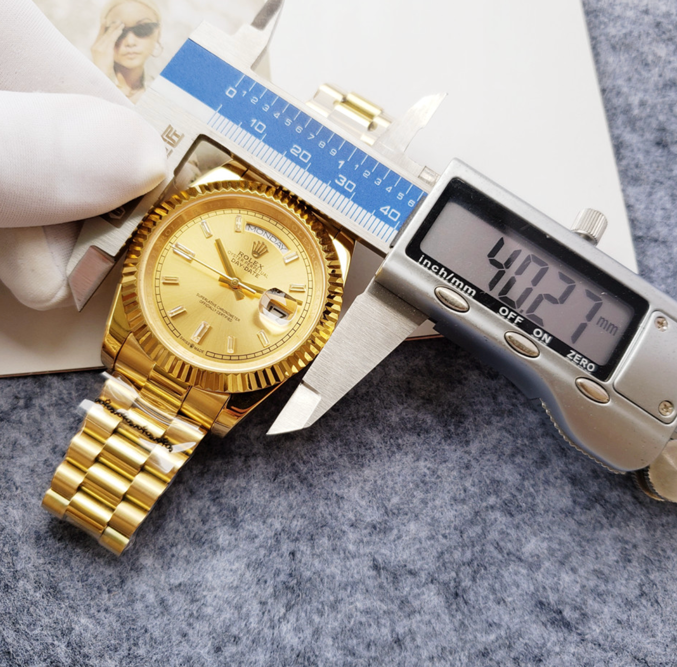 Luxury Oro Amarillo Fashion Watch