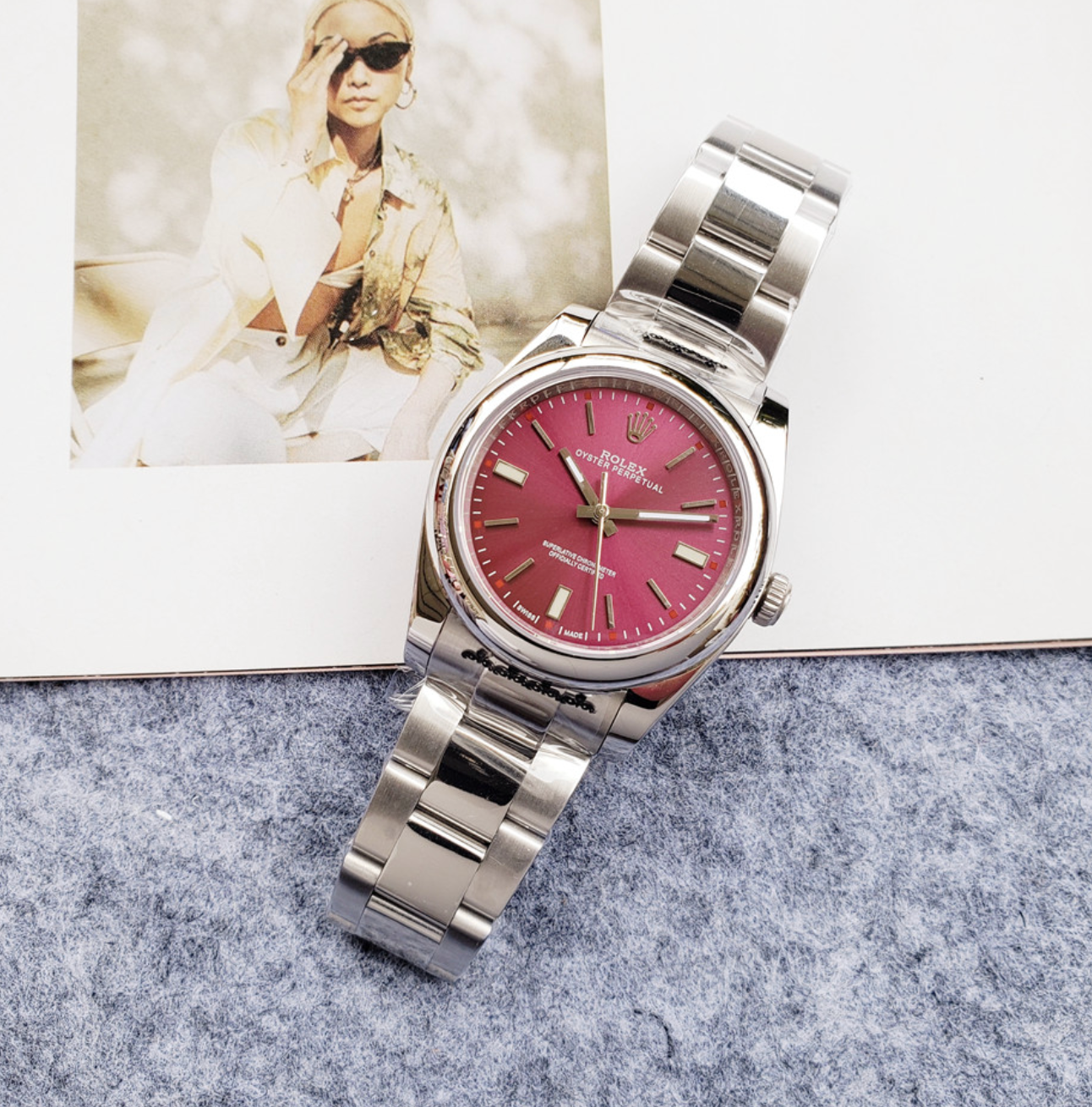 Luxury Cherry Red Fashion Watch