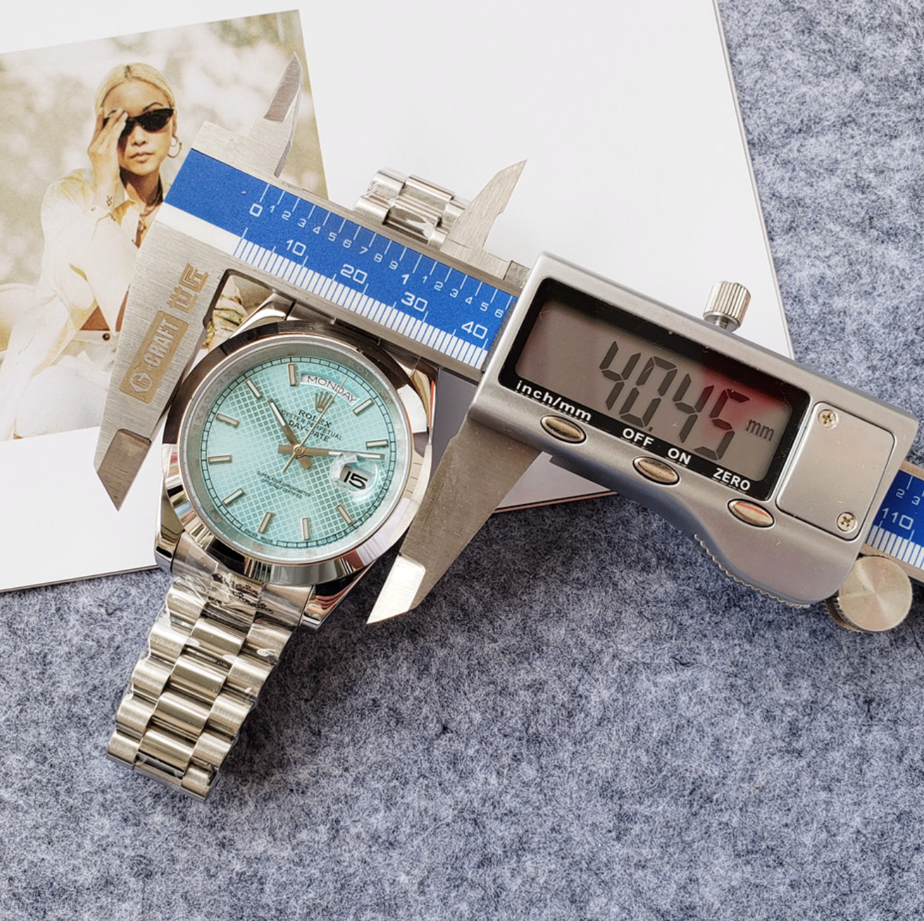 Luxury Dimmed Turquoise Fashion Watch