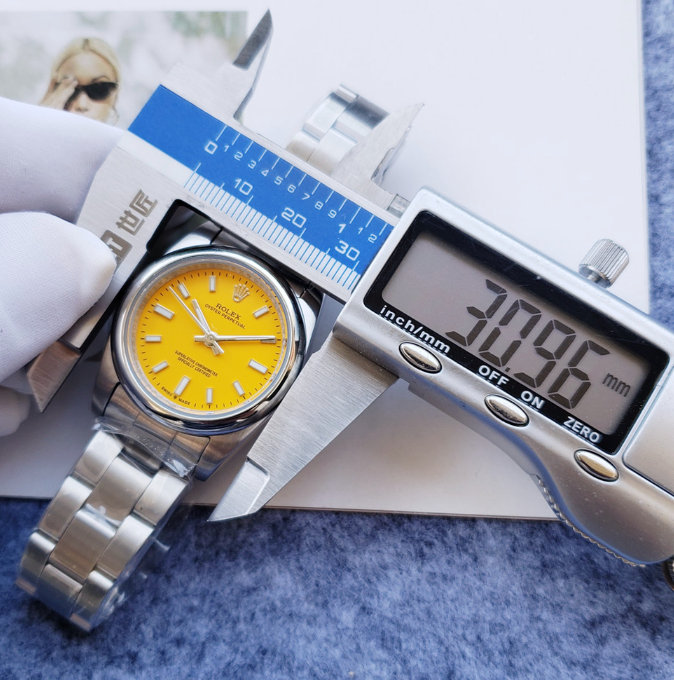 Luxury Sun Blaze Yellow Fashion Watch