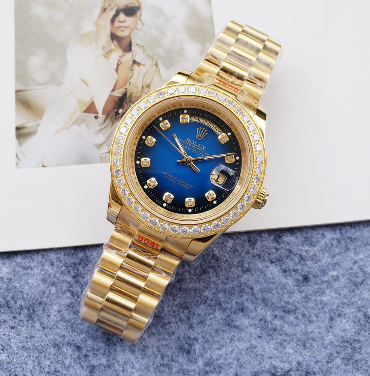 Luxury Royal Blue Tone Fashion Watch