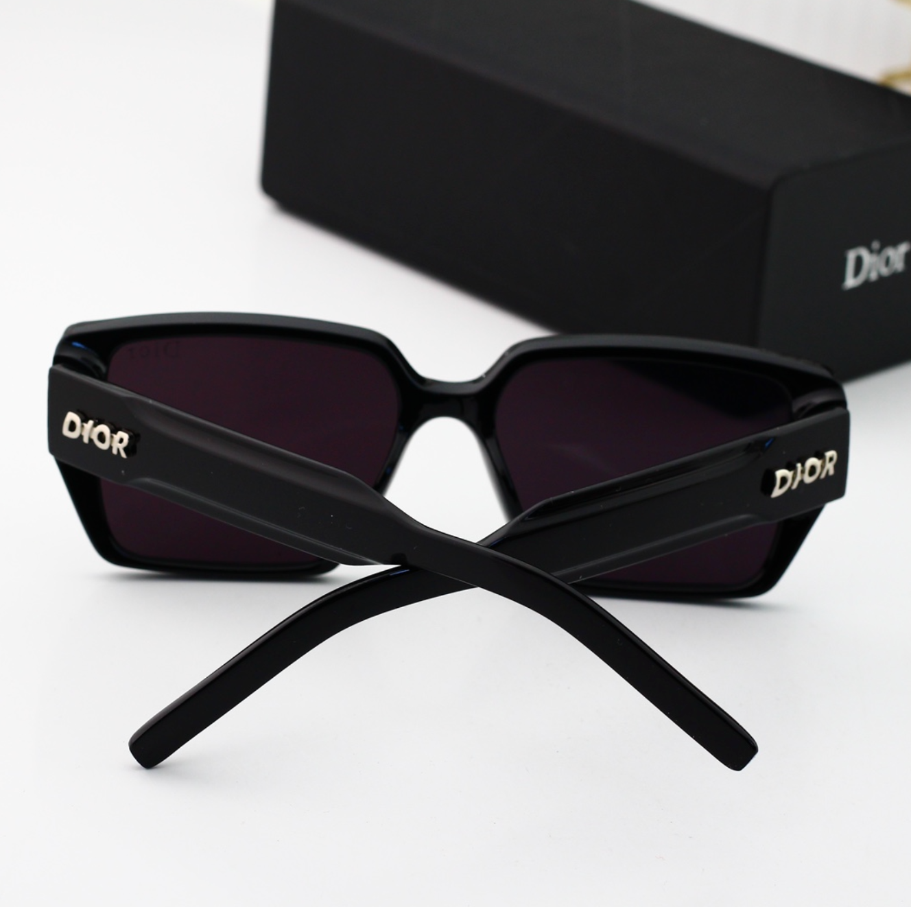 Luxury Matte Black Fashion Sunglasses