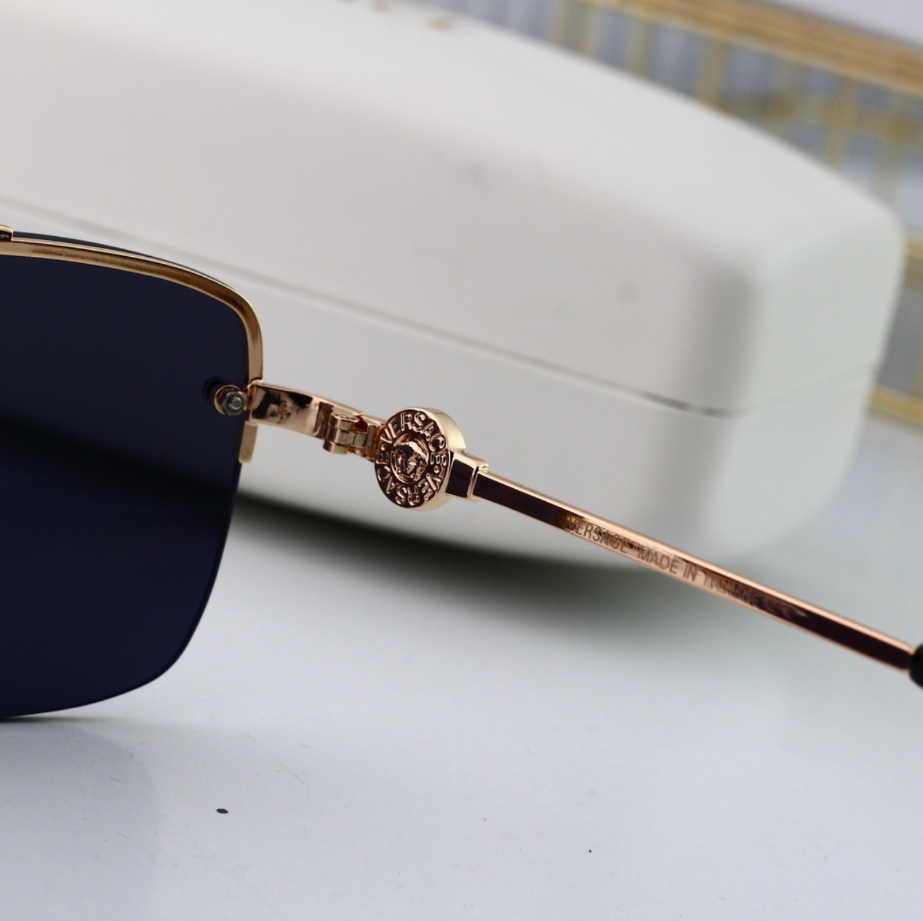 Luxury Thin Gold Fashion Sunglasses