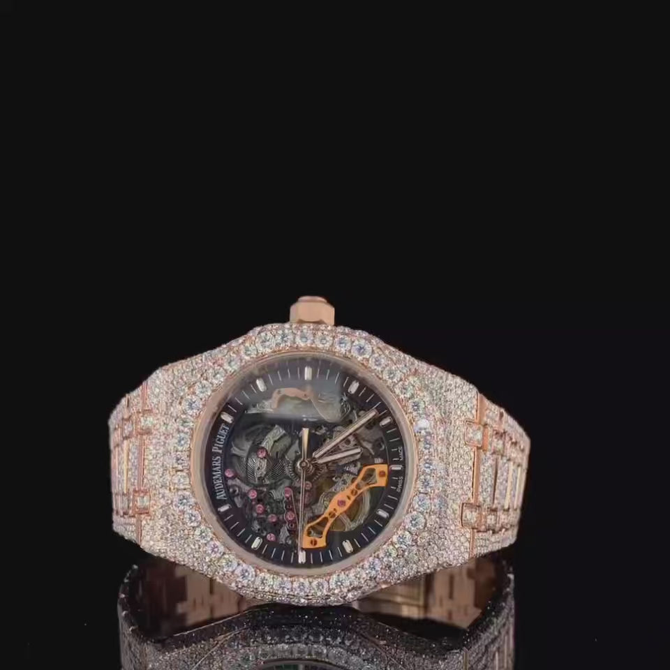 Vincenzo Onyx™️ VVS Moissanite Diamonds Inner Artist Luxury Bronze Watch