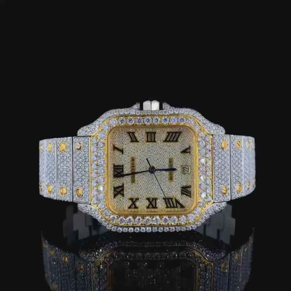 Vincenzo Onyx™️ VVS Moissanite Diamond Uramani Luxury Watch