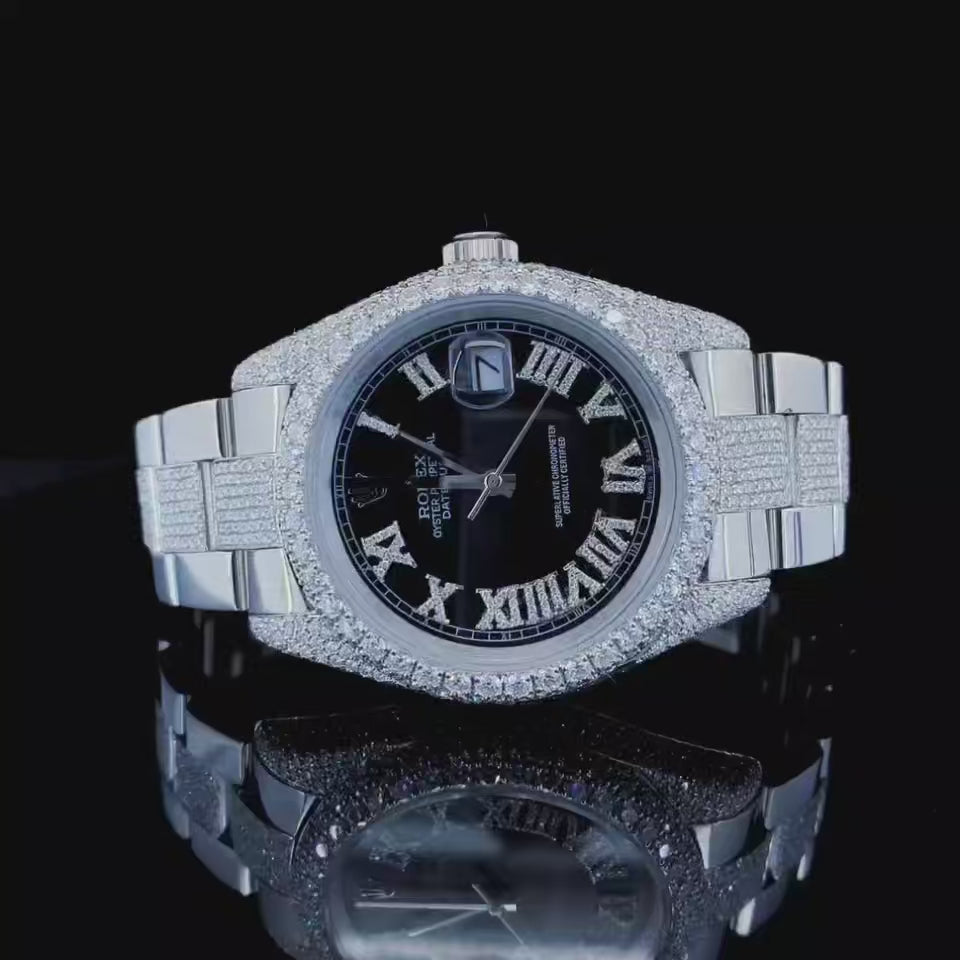 Vincenzo Onyx™️ VVS Moissanite Diamond Obscure Luxury Watch