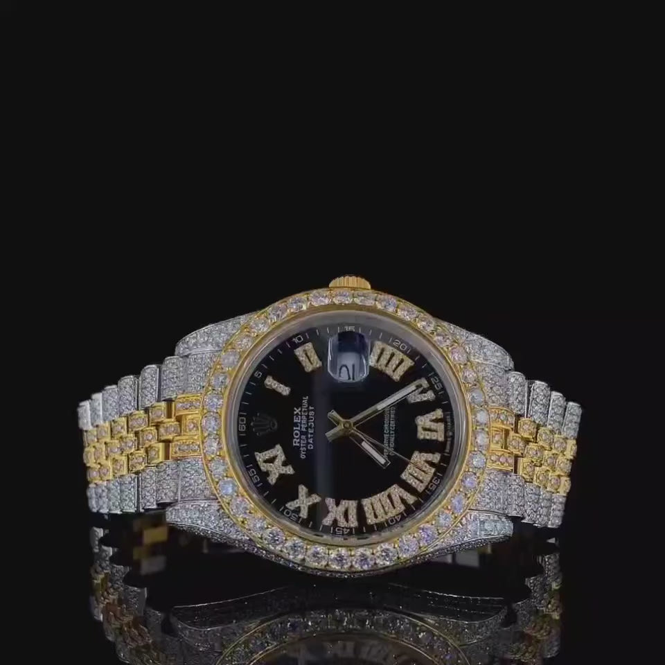 Vincenzo Onyx™️ VVS Moissanite Razalite Luxury Watch