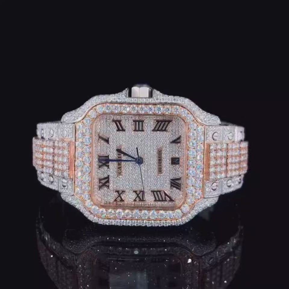 Vincenzo Onyx™️ VVS Moissanite Diamond Retoniji Luxury Watch