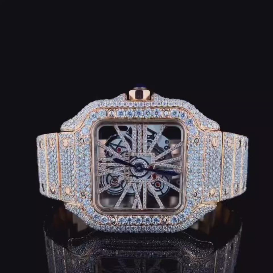 Vincenzo Onyx™️ VVS Moissanite Roeteli Luxury Watch